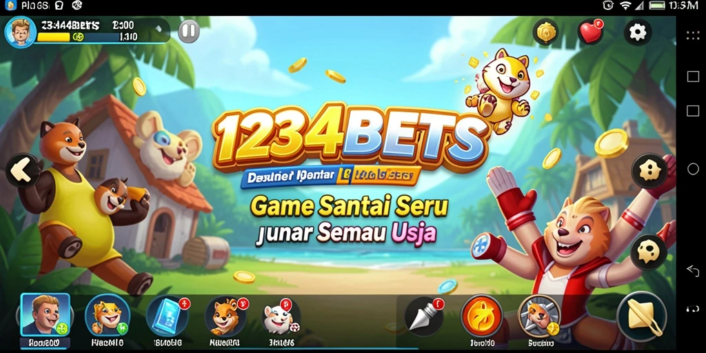 Tampilan gameplay seru dari 1234BETS dengan berbagai level menarik.