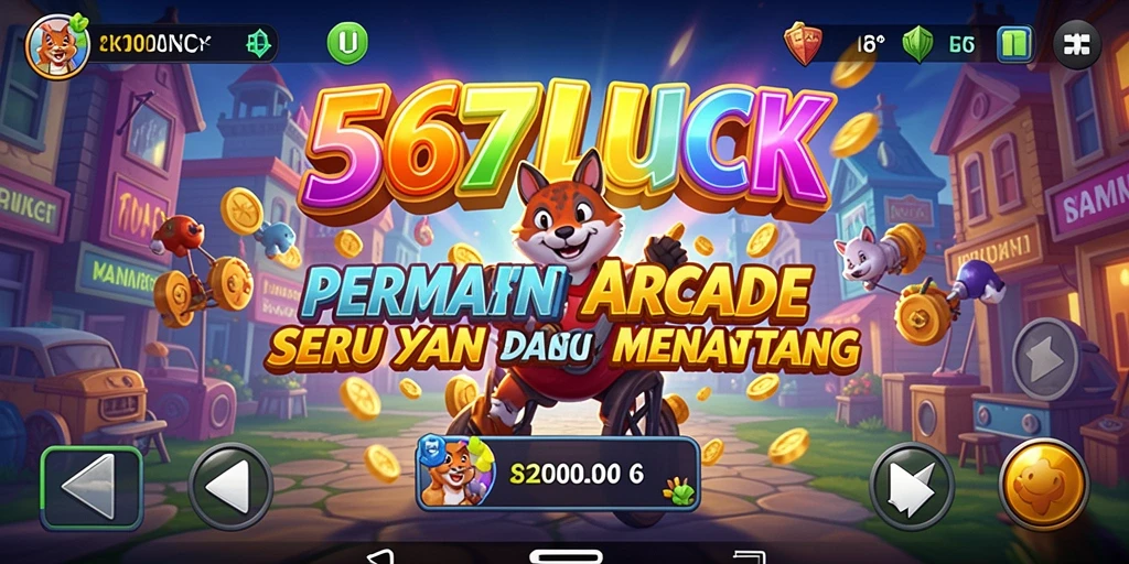 Gameplay seru dan menantang dari 567LUCK dalam mode Arcade.