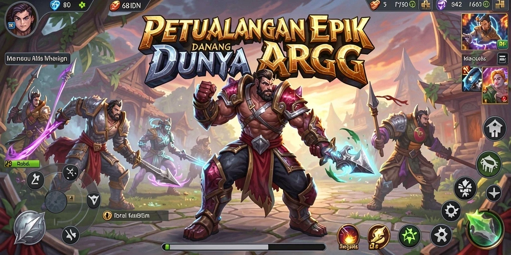 Tampilan gameplay 68IDN yang mendebarkan dalam dunia ARPG.