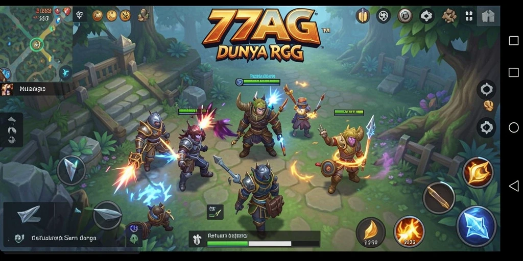 Gameplay seru 77AG dengan petualangan RPG yang menantang.