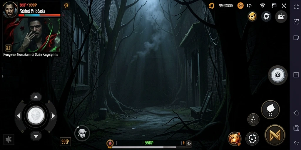 Gameplay mencekam di dalam kegelapan, penuh teka-teki dan musuh menakutkan.