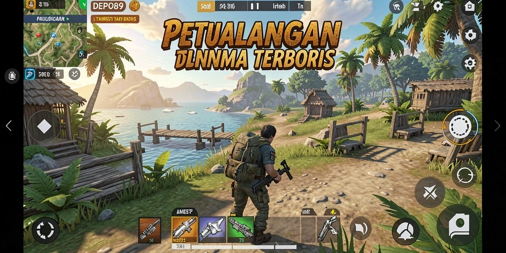 Tangkapan layar DEPO89 menunjukkan dunia terbuka yang luas dan dinamis.