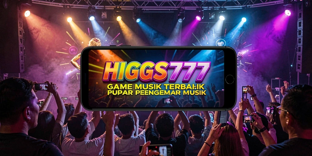 Tampilan menarik dari gameplay HIGGS777 saat menyusun melodi.