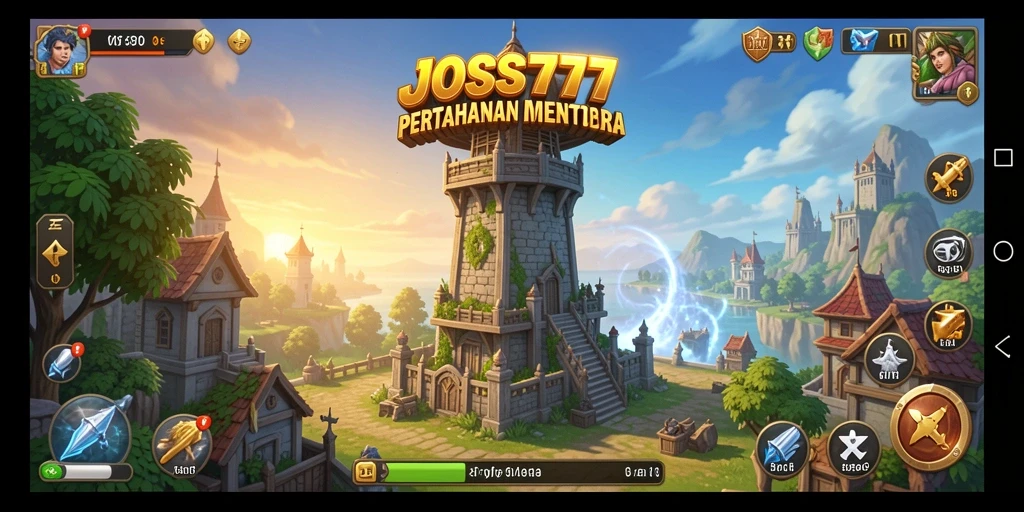 Tampilan gameplay Tower Defense yang menegangkan dan penuh aksi.