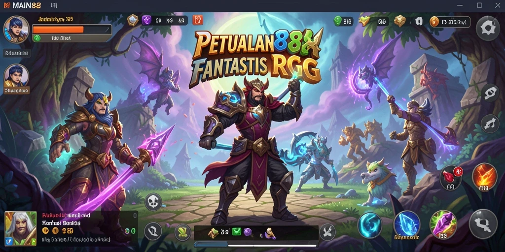 Tampilan gameplay RPG yang memukau dan interaktif.