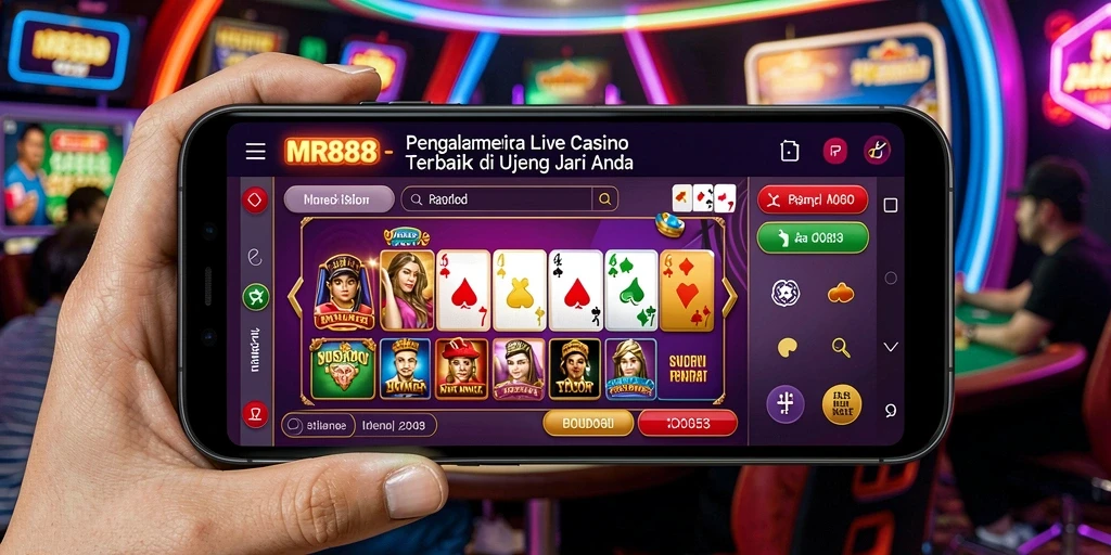 Tampilan gameplay Live Casino yang menarik di MR888.