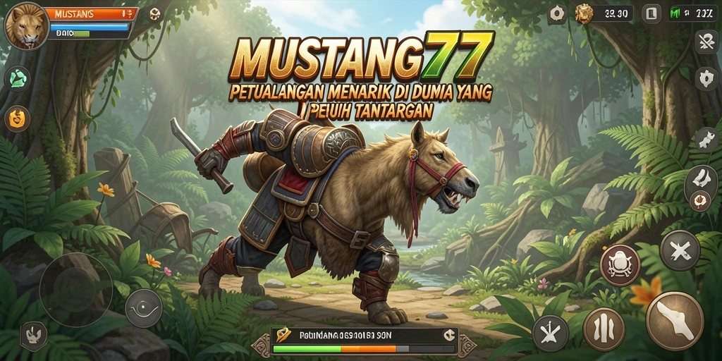 Screenshot gameplay MUSTANG77 menampilkan aksi seru dalam petualangan.