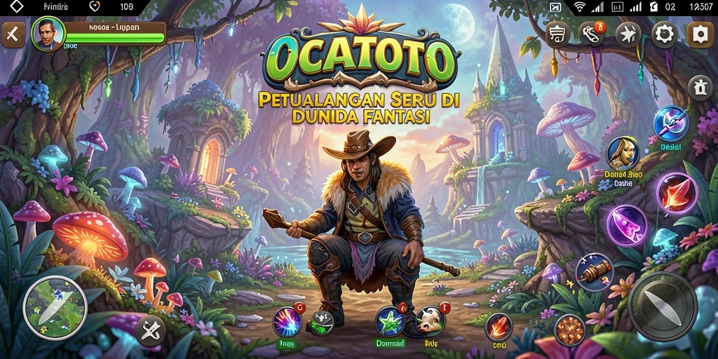 Tangkapan layar dari gameplay petualangan OCATOTO yang menakjubkan.