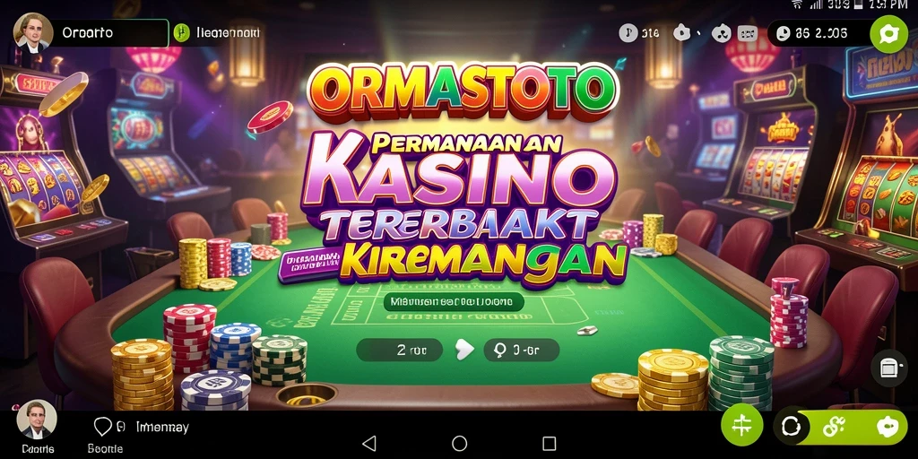 Tampilan menakjubkan dari gameplay Kasino di ORMASTOTO.