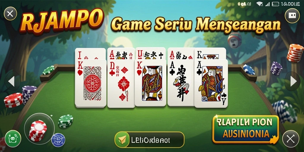 Screenshot permainan RAJAMPO menampilkan momen seru bermain Domino.