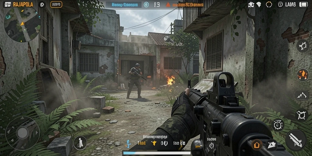 Tampilan menegangkan dari gameplay RAJAPOLA yang mendebarkan.