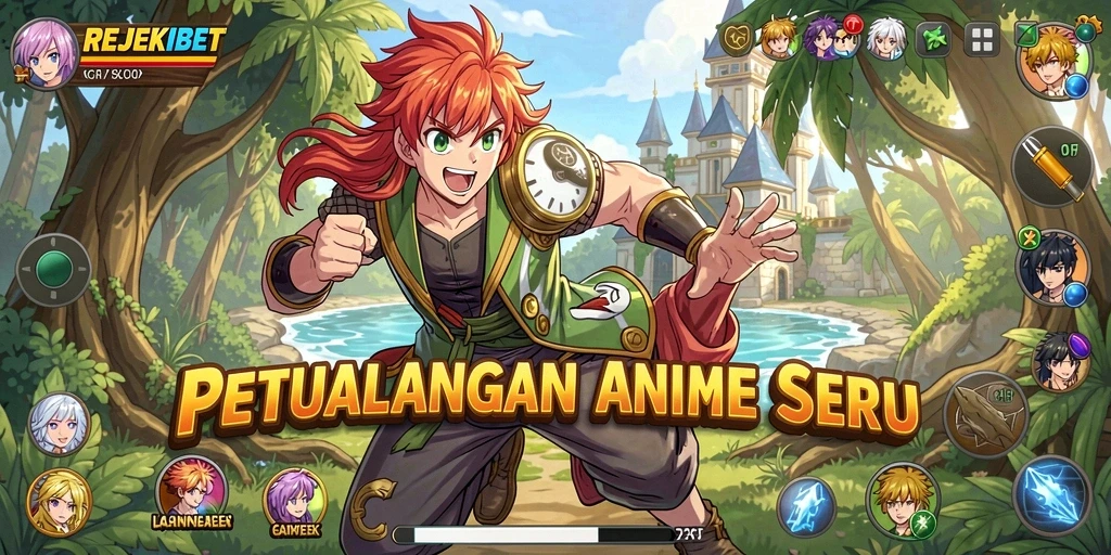 Tampilan gameplay seru dan karakter anime yang menawan.