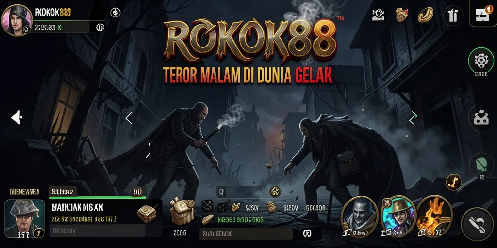 Gameplay menyeramkan di ROKOK88 dengan efek visual menakutkan.