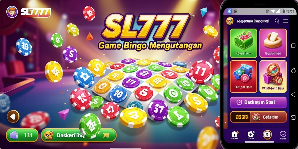 Tampilan gameplay SL777 yang seru dan penuh warna di Bingo.