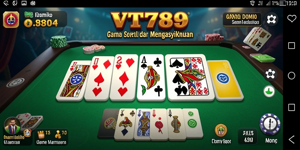 Gameplay seru Domino dengan grafis yang menarik dan interaksi pemain.